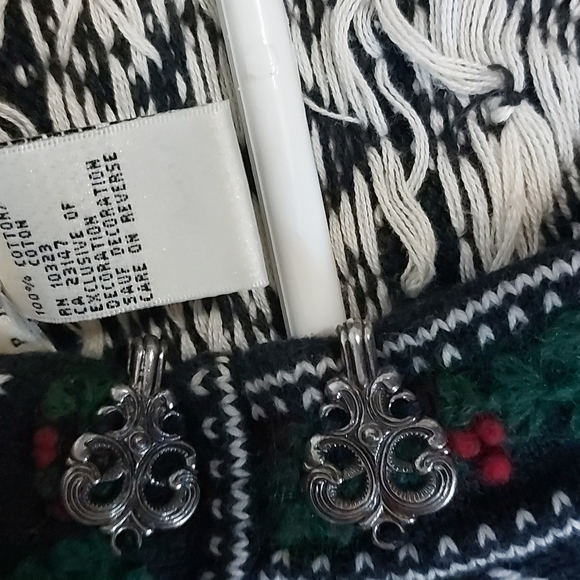 Talbots petite small 100 % cotton Christmas holiday sweater - Picture 10 of 10